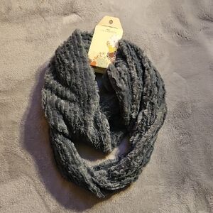 Life Is Beautiful - Elegant Charcoal Infinity Scarf